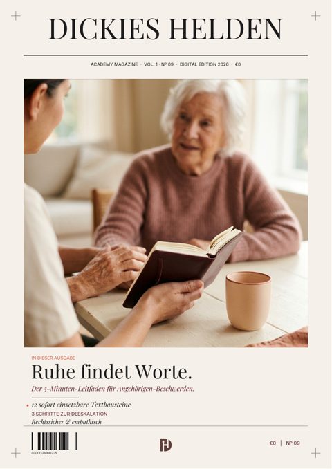 Ruhe findet Worte.