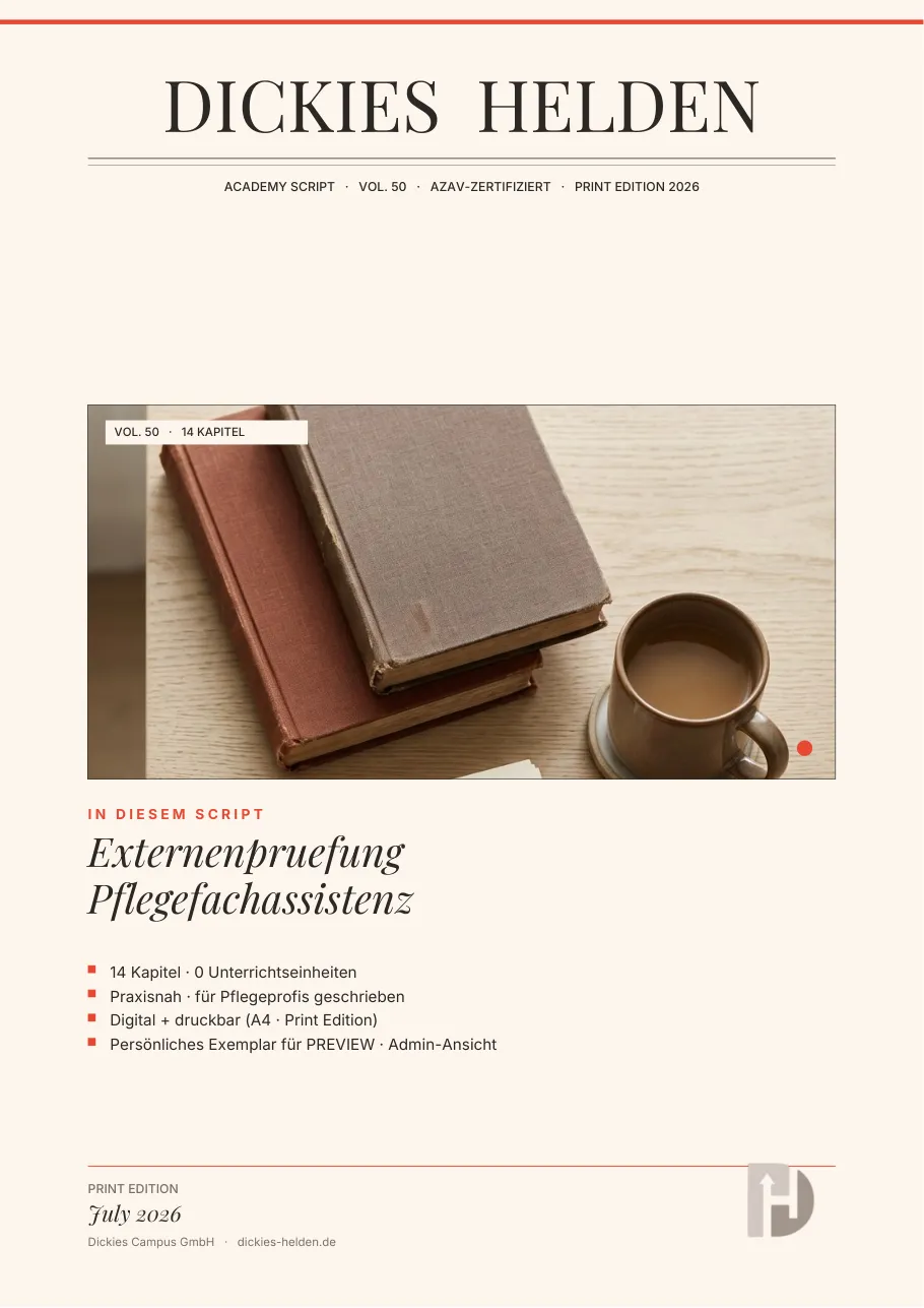 Cover: Externenprüfung Pflegefachassistenz