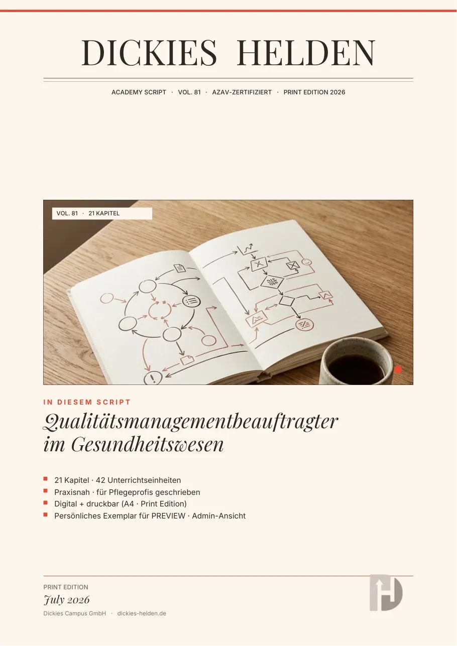 Cover: Qualitätsmanagementbeauftragte:r im Gesundheitswesen