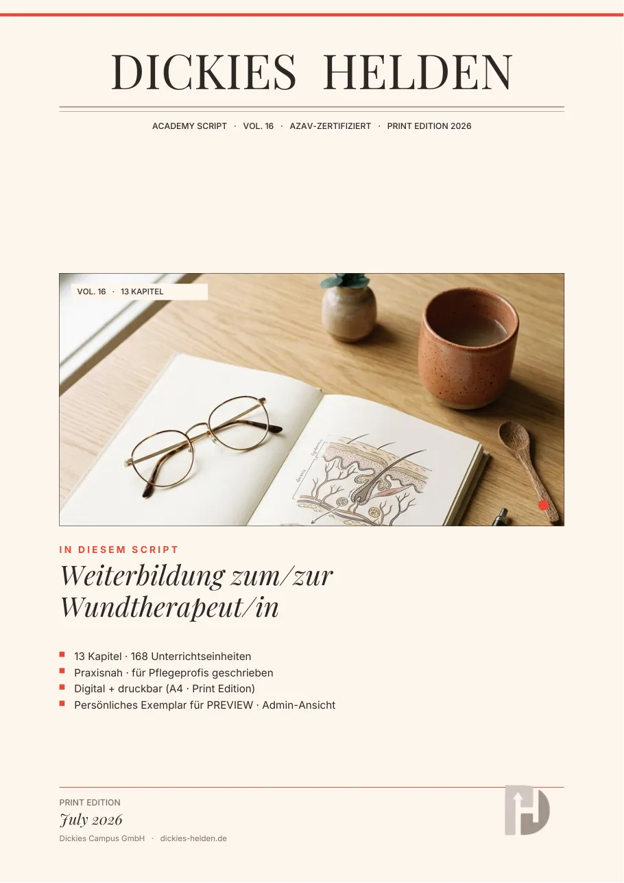 Cover: Weiterbildung zum/zur Wundtherapeut:in